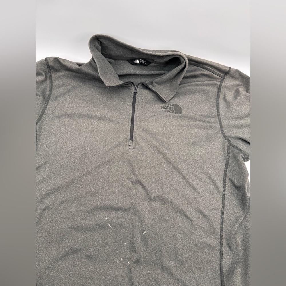 The North Face Performance Active 1/4 Zip Long Sleeve Gray Mens Size XL - Picture 6 of 8